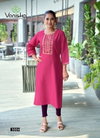 Five Star Vol 3 By Vaniska Vatican Silk Embroidery Online Long Kurtis Wholesale